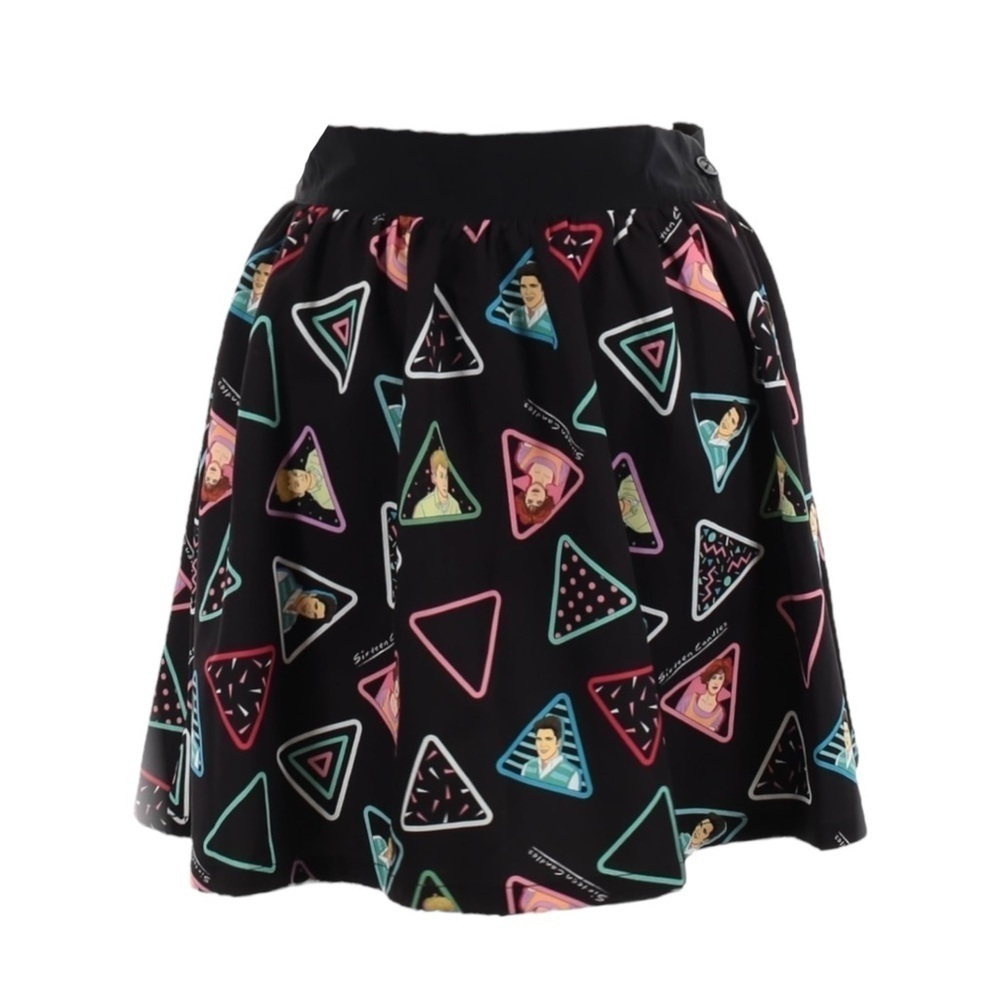 Sixteen Candles x Unique Vintage Novelty Print A-Line Mini Skirt Size L NWT 80s